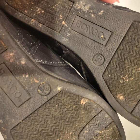 ✨💕Bongo Kedzie Black Faux Suede Ankle Boots Booties Zipper Side 6.5 - Picture 9 of 9